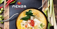 Роллы, суши, лапша, супы, салаты, десерты, топинги, закуски, гарниры и другие блюда в сети кафе «Menza. Территория лапши». <b>Скидка 50%</b>