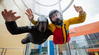 <b>Скидка 50%.</b> 6 минут полета в аэротрубе в аэродинамическом комплексе You Fly (2500 руб. вместо 5000 руб.)