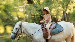 <b>Скидка до 57%.</b> Конные прогулки, занятия на плацу, катание на пони, романтическая или семейная прогулка в лес на лошадях для детей и взрослых от КСК «Пелагея»