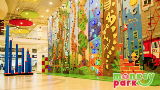 <b>Скидка до 30%.</b> Целый день развлечений с игрой на нерф-арене, в сухом бассейне, катанием на тюбинге, прохождением лабиринта, прыжками на батуте в ТРК Mari в семейном парке развлечений Monkey Park