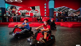 <b>Скидка до 50%.</b> 2 или 3 заезда на дрифт-карте в картинг-центре Crazy Cart