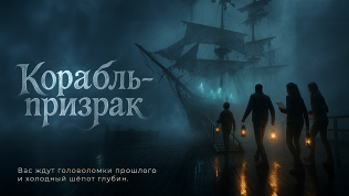 <b>Скидка до 60%.</b> Участие в семейном квесте «Корабль-призрак» от студии «Семейные квесты»