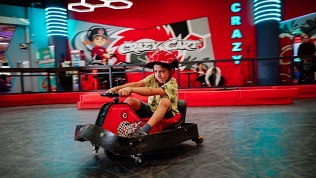 <b>Скидка до 50%.</b> 2 или 3 заезда на дрифт-карте в картинг-центре Crazy Cart