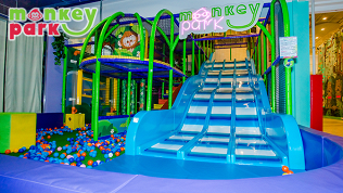 <b>Скидка до 45%.</b> Проведение дня рождения или детского праздника с посещением игровых зон и арендой тематической комнаты в семейном парке развлечений Monkey Park