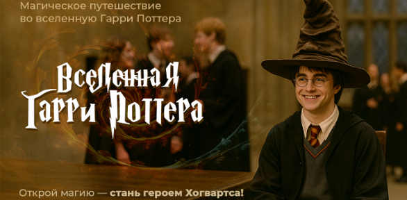 Участие в квесте «Вселенная Гарри Поттера» от студии «Семейные квесты»