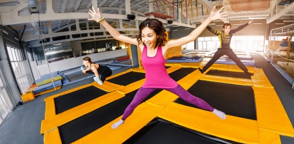 Занятия гимнастикой или прыжками на батуте в центрах Moscow Gym