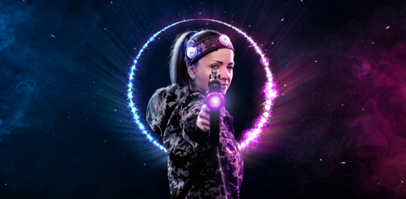 Игра в лазертаг в клубе «Стреляндия»