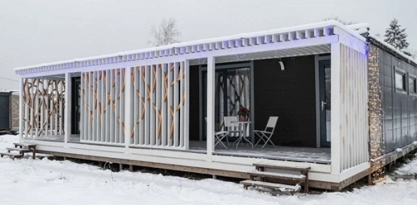 <b>Скидка до 30%.</b> Отдых в таунхаусе или глэмпе с 3-разовым питанием в апарт-отеле New Riga Village