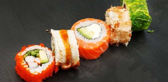 Всё меню кухни от службы доставки Tasty Food со скидкой 55%