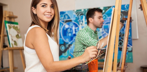 Мастер-класс, арт-вечеринка или семейное рисование в мастерской «Округ»