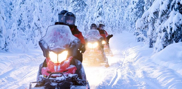 60 минут прогулки на снегоходе от экопарка DreamHouse Village