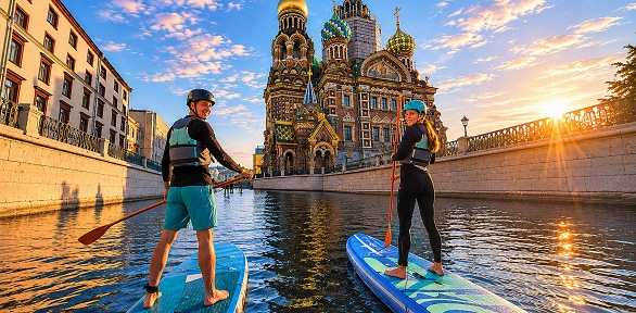 Прогулка на SUP от «Необычные экскурсии по Петербургу»