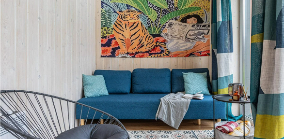 Аренда дома «Барн 2» с панорамными окнами от компании «Лес озеро дом»