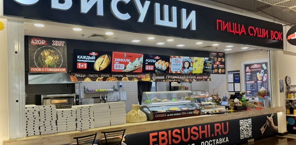 Всё меню кухни и напитки в кафе «Эбисуши»