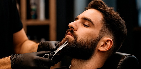 Мужская, детская стрижка, оформление бороды в барбершопе Barbarossa