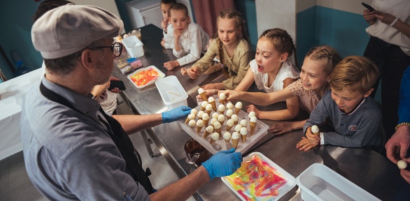 Экскурсия с дегустацией 4 видов мороженого на «Фабрике Джелато»