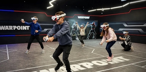 Игра на арене виртуальной реальности в Warpoint