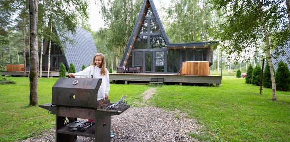 Проживание в доме на базе отдыха Les Holidays