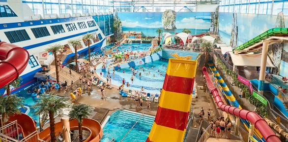 Посещение водных аттракционов, водопадов и бассейнов в аквапарке «Лимпопо» 