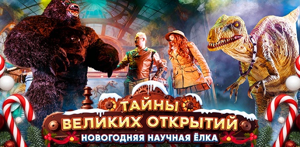 Билет на новогоднюю научную елку с Дедом Морозом «Тайны великих открытий»