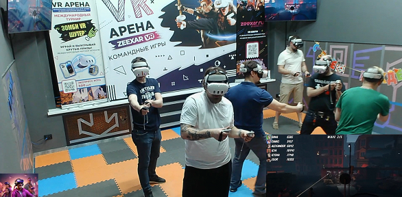 VR-квесты на арене виртуальной реальности Zeexar VR