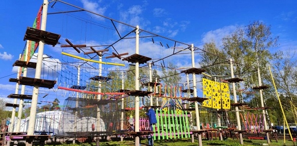 Посещение веревочного парка, троллея, тарзанки, тира в «Ривер Клаб»