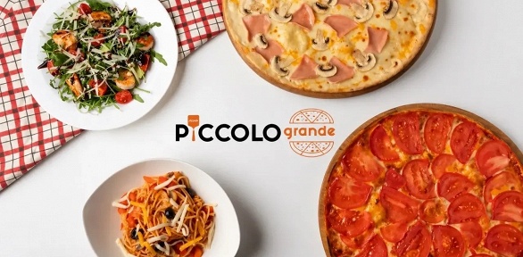 Всё меню кухни и напитки в пиццерии Piccolo