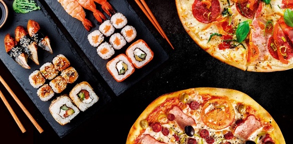 Пицца или роллы от суши-бара Ninja