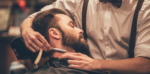 Мужская стрижка, бритье, моделирование бороды в барбершопе Throne