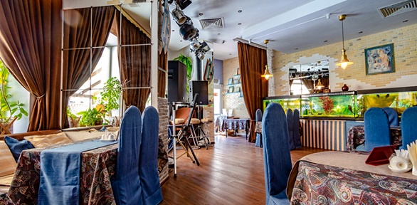 Меню и напитки в ресторане «Зеленый мыс» со скидкой 50%