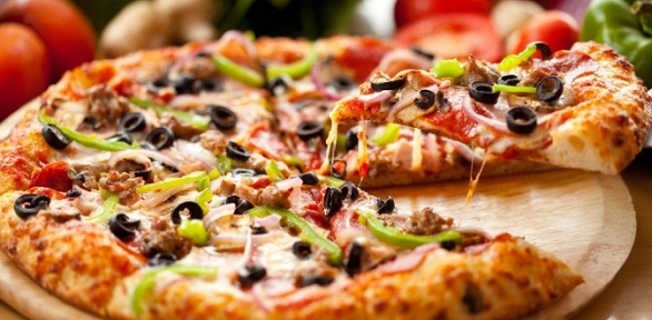 Пицца от ресторана доставки De la Pizziliya со скидкой 50%