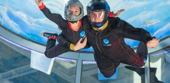 Сертификат на 2 минуты полета в аэротрубе от компании NeoFly