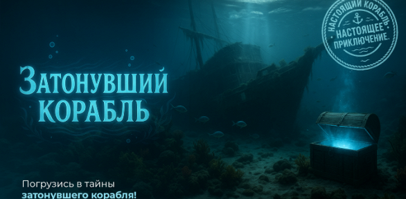 Участие в семейном квесте «Затонувший корабль» от студии «Семейные квесты»