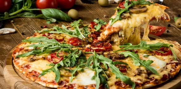 Итальянская пицца в кафе Oblikomorale за полцены