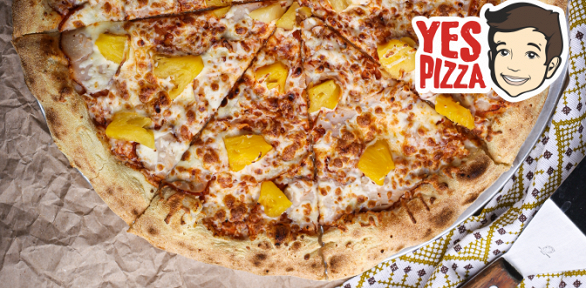 Доставка пиццы из сети ресторанов Yes Pizza за полцены