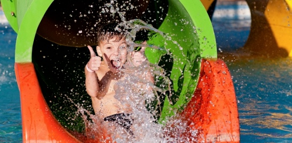 Посещение водных аттракционов, водопадов и бассейнов в аквапарке «Лимпопо» 