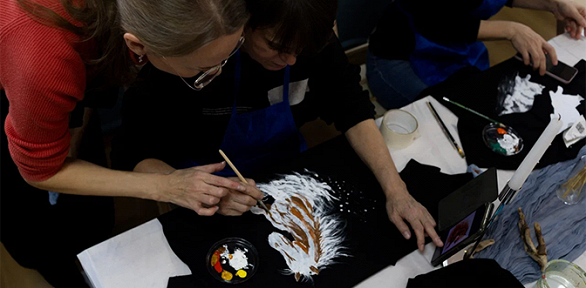 Мастер-класс по росписи футболки или шопера от мастера Эдиты Титовой