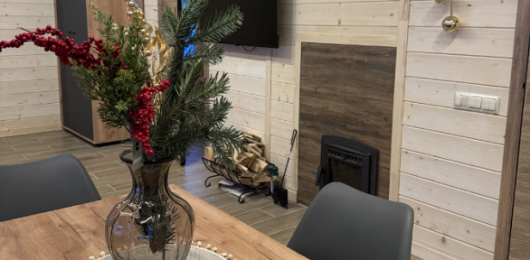 Аренда дома/бани с видом на лес на территории «Елки иголки»