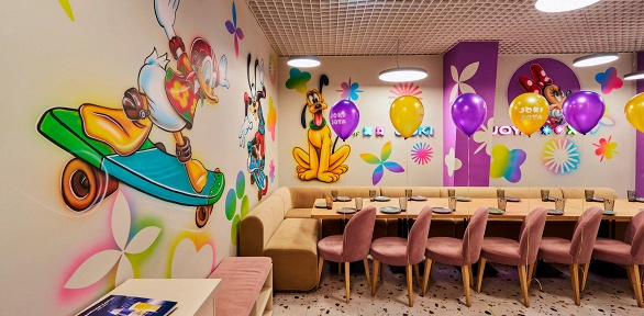 Праздник в банкетной комнате в парке развлечений Joki Joya