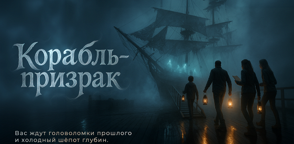 Участие в семейном квесте «Корабль-призрак» от студии «Семейные квесты»