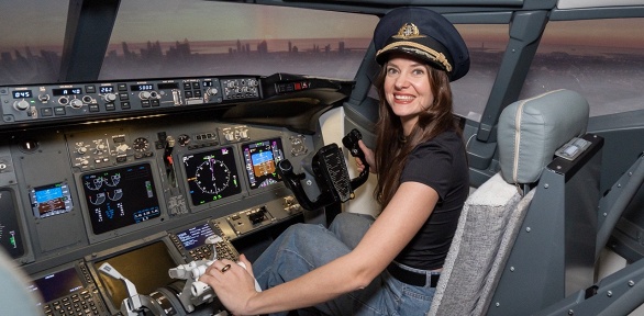 Полет на авиатренажере от клуба «Лайнер 737»