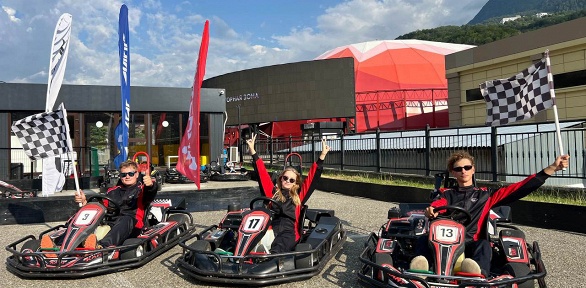 Заезды на карте от картинг-клуба Extreme Kart