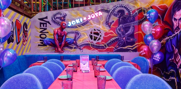 Праздник в банкетной комнате в ТРЦ «Саларис» в парке Joki Joya