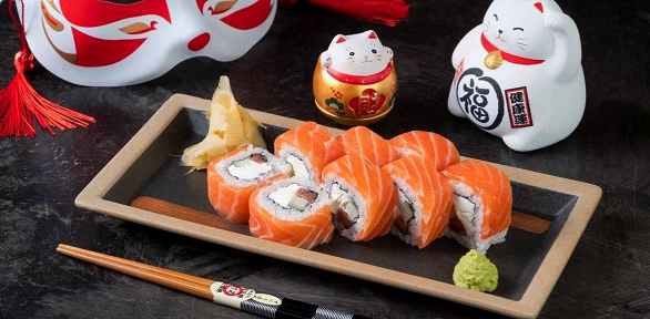 Всё меню и напитки в двух ресторанах японской кухни «Ниппон»