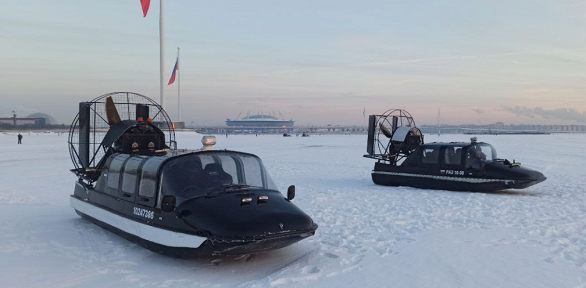 Прогулка на аэросанях по Финскому заливу от компании Take Boat