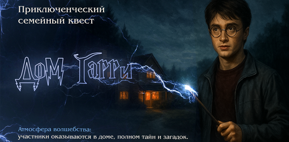 Участие в семейном квесте «Дом Гарри» от студии «Семейные квесты»
