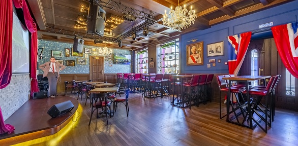 Всё меню кухни и напитки в пабе Red Lion