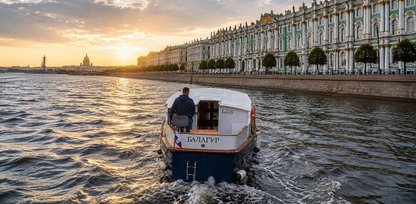 Экскурсия на теплоходе по центру Петербурга