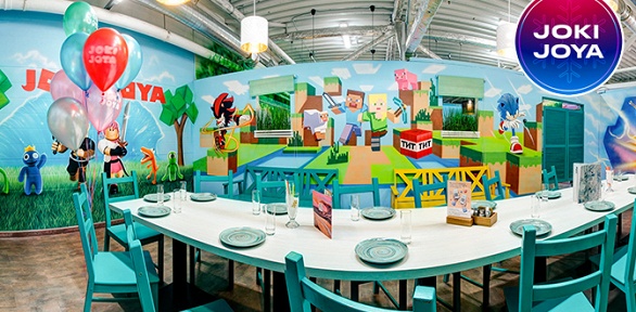 Праздник в банкетной комнате в ТРЦ «Рио» в парке развлечений Joki Joya